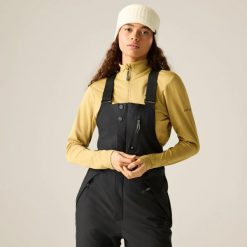 Damskie spodnie narciarskie Snow Line Bibbed. Czarne spodnie sportowe damskie Dare 2b, bez wzorów, z podwyższonym stanem, narciarskie. Za 1,049.99 zł.