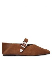 Tommy Jeans Baleriny Tjw Ballerina Suede EN0EN03067 Brązowy. Brązowe balerinki damskie Tommy Jeans, bez wzorów, z jeansu. Za 449.99 zł.