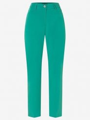 More & More Spodnie w kolorze zielonym rozmiar: 42. Zielone spodnie materiałowe damskie More & More, bez wzorów, z materiału. Za 109.00 zł.