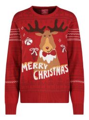 Sublevel Sweter w kolorze czerwonym rozmiar: L. Czerwone swetry klasyczne damskie Sublevel, l, bez kołnierzyka. Za 179.22 zł.