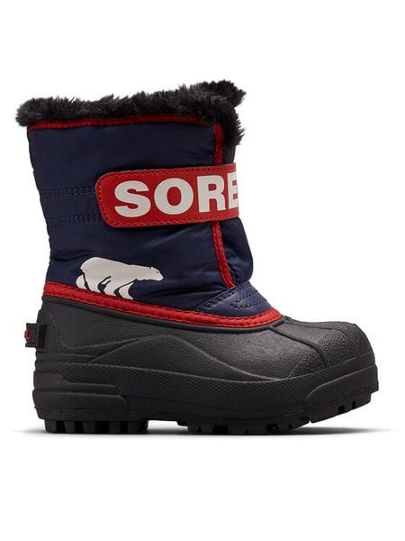 Sorel Śniegowce Snow Commander™ Boot 2114101466 Granatowy. Niebieskie buty zimowe chłopięce Sorel, z materiału, bez zapięcia. Za 199.99 zł.