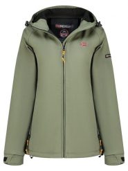 Geographical Norway Kurtka softshellowa "Tamilalor" w kolorze oliwkowym rozmiar: XXL. Zielone kurtki sportowe damskie Geographical Norway, xxl, bez wzorów, bez kaptura. Za 180.06 zł.