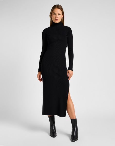 LEE DAMSKA SUKIENKA Dzianinowa KNITTED DRESS 112358303 LI81011656. Sukienki damskie Lee, bez wzorów, z dzianiny, bez ramiączek. Za 229.99 zł.