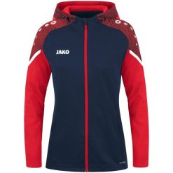 Damska bluza dresowa z kapturem Jako Performance. Czerwone bluzy damskie JAKO, s, bez wzorów, z dresówki, z kapturem. Za 264.10 zł.