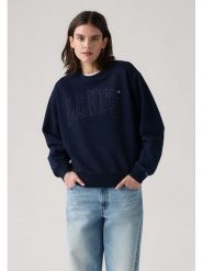 Levi's Bluza w kolorze granatowym rozmiar: M. Niebieskie bluzy damskie Levi's, m, bez wzorów, z bawełny, bez kaptura. Za 168.06 zł.