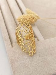 Luja Bijoux Pozłacany pierścionek rozmiar: onesize. Żółte pierścionki damskie Luja Bijoux, pozłacane. Za 79.03 zł.