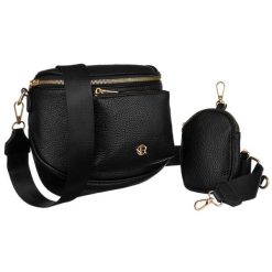 Saszetka czarna Rovicky R-KP-04-F19. Czarne torebki klasyczne damskie ROVICKY, ze skóry ekologicznej, bez dodatków. Za 70.00 zł.
