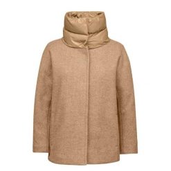 Kurtka GEOX W4615E T3116 W DIAMANTA Jasnobrązowy. Brązowe kurtki damskie Geox, bez wzorów, z syntetyku, bez kaptura. Za 697.99 zł.