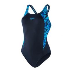 Damski kostium kąpielowy 1-częściowy Speedo Eco Endurance+ Hyperboom Splice Musc. Czarne kombinezony damskie Speedo, l, bez wzorów, z materiału, klasyczne, bez kołnierzyka, bez ramiączek. Za 307.50 zł.