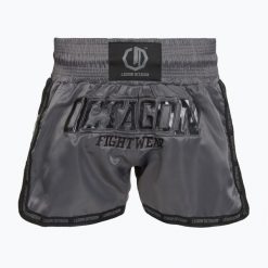 Spodenki treningowe Octagon Kickboxing/Muay Thai Legion Future Premium. Czarne spodenki sportowe damskie OCTAGON, m, bez wzorów, z materiału, na fitness i siłownię. Za 169.99 zł.