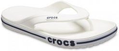 Japonki Dla Dorosłych Crocs Bayaband Flip. Szare klapki damskie Crocs, bez wzorów, z materiału, bez obcasa, bez zapięcia. Za 119.99 zł.