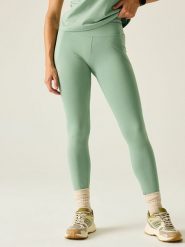 Dare 2b Legginsy sportowe "Power" w kolorze miętowym rozmiar: 46. Zielone legginsy damskie Dare 2b, bez wzorów, z materiału, z podwyższonym stanem, outdoorowe. Za 114.17 zł.