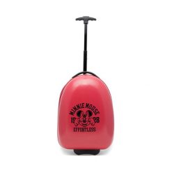 Walizka dziecięca Minnie Mouse. Czarne walizki Minnie Mouse, bez wzorów. Za 159.99 zł.