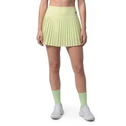 Damskie spódnico-spodenki do gry w padla Padel Siroko Lagrima-W Lime. Zielone spodenki sportowe damskie SIROKO, l, bez wzorów, z materiału, tenisowe. Za 216.00 zł.