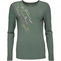 Glemo damska koszulka z długim rękawem – Foggy Blue, nadruk. Czerwone koszulki damskie YB SPORTS, bez wzorów, z bawełny, bez kołnierzyka, bez ramiączek. Za 164.99 zł.