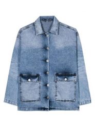 Herrlicher Kurtka dżinsowa w kolorze niebieskim rozmiar: XS. Niebieskie kurtki damskie Herrlicher, xs, bez wzorów, bez kaptura. Za 217.99 zł.