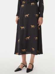 LOLA CASADEMUNT Spódnica maxi LS2608008 Czarny Regular Fit. Czarne spódnice damskie LOLA CASADEMUNT, l, bez wzorów, z syntetyku, maxi. Za 459.99 zł.