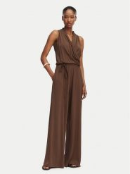 Weekend Max Mara Kombinezon Tropico 2615641012 Brązowy ciemny Regular Fit. Brązowe sukienki damskie Weekend Max Mara, bez wzorów, z wiskozy, bez ramiączek. Za 1,419.00 zł.