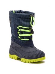 CMP Śniegowce Kids Ahto Wp 3Q49574K Granatowy. Niebieskie buty zimowe chłopięce CMP, z materiału, bez zapięcia. Za 319.99 zł.