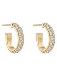 Guess Kolczyki JUBE06 020JW Złoty. Żółte kolczyki damskie Guess, ze stali. Za 252.99 zł.