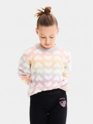 Desigual Sweter 23WGJF06 Kolorowy Regular Fit. Swetry dziewczęce Desigual, bez wzorów, z bawełny, bez kołnierzyka, bez ramiączek. Za 509.99 zł.