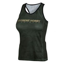 Koszulka sportowa damska bez rękawów Tank top EXTREME HOBBY HAVOC. Zielone koszulki sportowe damskie EXTREME HOBBY, m, bez wzorów, z elastanu, bez ramiączek, na fitness i siłownię. Za 139.00 zł.