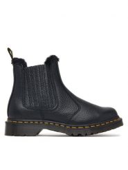 Dr. Martens Sztyblety 2976 Leonore II DM41416001 Czarny. Czarne botki damskie Dr Martens, ze skóry, bez obcasa, na płaskiej podeszwie, bez zapięcia. Za 989.99 zł.