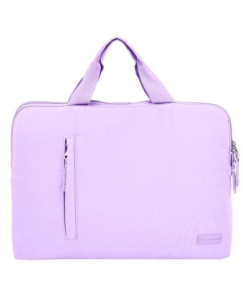 Torba na laptopa WINGS SOLENNE 15,6 cala PURPLE. Fioletowe torby na laptopa Wings, bez wzorów, z materiału. Za 79.90 zł.