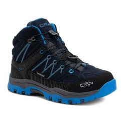 Buty trekkingowe juniorskie CMP Rigel Mid Wp. Niebieskie obuwie trekkingowe damskie CMP, bez zapięcia. Za 269.99 zł.
