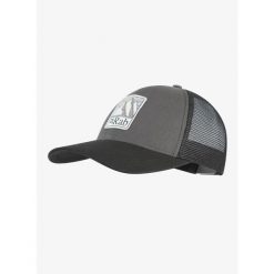 Czapka z daszkiem Rab Dihedral Badge Cap - graphene/beluga. Szare czapki z daszkiem damskie RAB, bez wzorów. Za 126.53 zł.