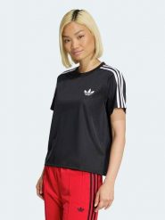 Adidas Koszulka w kolorze czarnym rozmiar: XXL. Czarne bluzki damskie Adidas, xxl, bez wzorów, bez kołnierzyka, bez ramiączek. Za 119.95 zł.