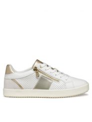 Geox Sneakersy D Blomiee D366HE 05422 C1352 Biały. Białe obuwie sportowe damskie Geox, ze skóry, bez zapięcia. Za 239.99 zł.
