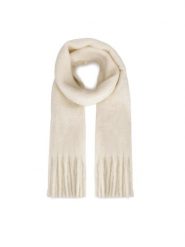 Jenny Fairy Szal 4W4-001-AW24 Biały. Białe szaliki damskie Jenny Fairy, bez wzorów, z poliesteru. Za 69.99 zł.