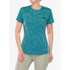 Koszulka szybkoschnąca damska Columbia Bluebird Canyon S/S Crew. Niebieskie koszulki damskie Columbia, s, bez wzorów, bez kołnierzyka, bez ramiączek. Za 150.99 zł.