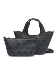 Guess Torebka w kolorze czarnym - 27 x 17 x 8 cm rozmiar: onesize. Czarne torebki klasyczne damskie Guess, z materiału, przez ramię, bez dodatków. Za 382.99 zł.