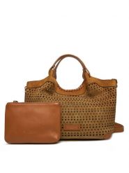Gianni Chiarini Torebka Dua BS 11679 CMLSR Brązowy. Brązowe torebki klasyczne damskie Gianni Chiarini, ze skóry, bez dodatków. Za 939.99 zł.