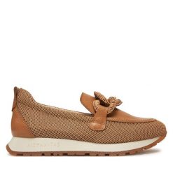 Półbuty Hispanitas. Brązowe półbuty damskie Hispanitas, bez wzorów, bez obcasa, na płaskiej podeszwie, bez zapięcia. Za 449.99 zł.