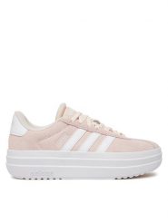 Adidas Sneakersy VL Court Bold IH9996 Różowy. Czerwone obuwie sportowe damskie Adidas, ze skóry, bez zapięcia. Za 299.99 zł.
