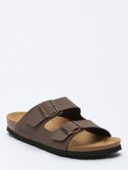 BACKSUN Klapki "Bali" w kolorze jasnobrązowym rozmiar: 36. Brązowe klapki damskie Backsun, bez wzorów, z otwartym noskiem, bez obcasa, bez zapięcia. Za 105.38 zł.