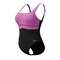 Damski kostium kąpielowy 1-częściowy Speedo Eco New Contour Eclipse. Czarne stroje jednoczęściowe Speedo, bez wzorów. W wyprzedaży za 250.00 zł.