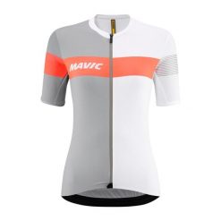 Damska koszulka z krótkim rękawem Mavic Ksyrium Pro. Szare koszulki damskie MAVIC, bez wzorów, bez kołnierzyka, bez ramiączek. W wyprzedaży za 403.50 zł.