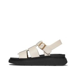 Klapki na koturnie w stylu rybaka damskie FitFlop Gen-FF. Czarne klapki damskie FIT FLOP, bez wzorów, z materiału, bez obcasa, na koturnie, bez zapięcia. Za 699.00 zł.