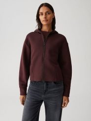 OPUS Bluza w kolorze ciemnobrązowym rozmiar: 44. Brązowe bluzy damskie Opus, bez wzorów, bez kaptura. Za 173.99 zł.