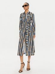Pinko Sukienka letnia Assente 100909 A1UK Kolorowy Regular Fit. Sukienki damskie Pinko, bez wzorów, z bawełny, bez ramiączek. Za 949.99 zł.