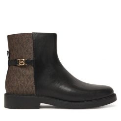 Botki MICHAEL Michael Kors. Czarne botki damskie MICHAEL Michael Kors, bez obcasa, na płaskiej podeszwie, bez zapięcia. Za 629.99 zł.