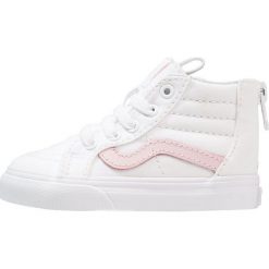 Vans SK8 ZIP Tenisówki i Trampki wysokie true white/chalk pink. Białe buty sportowe dziewczęce Vans, z materiału. Za 199.00 zł.