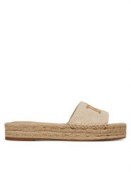 LAUREN RALPH LAUREN Espadryle Polly 802966866001 Beżowy. Brązowe espadryle damskie Lauren Ralph Lauren, bez wzorów, z materiału, bez obcasa. Za 379.99 zł.