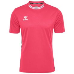 Koszulka Hummel Playful. Czerwone koszulki damskie Hummel, bez wzorów, bez kołnierzyka, bez ramiączek. Za 137.00 zł.