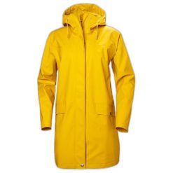 Damska kurtka wodoodporna Helly Hansen moss. Żółte kurtki damskie Helly Hansen, xl, bez wzorów, z włókna, bez kaptura. Za 595.50 zł.