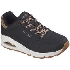 Buty sportowe damskie Skechers Uno jungle Nite. Czarne obuwie sportowe casual damskie Skechers, ze skóry ekologicznej. Za 406.08 zł.